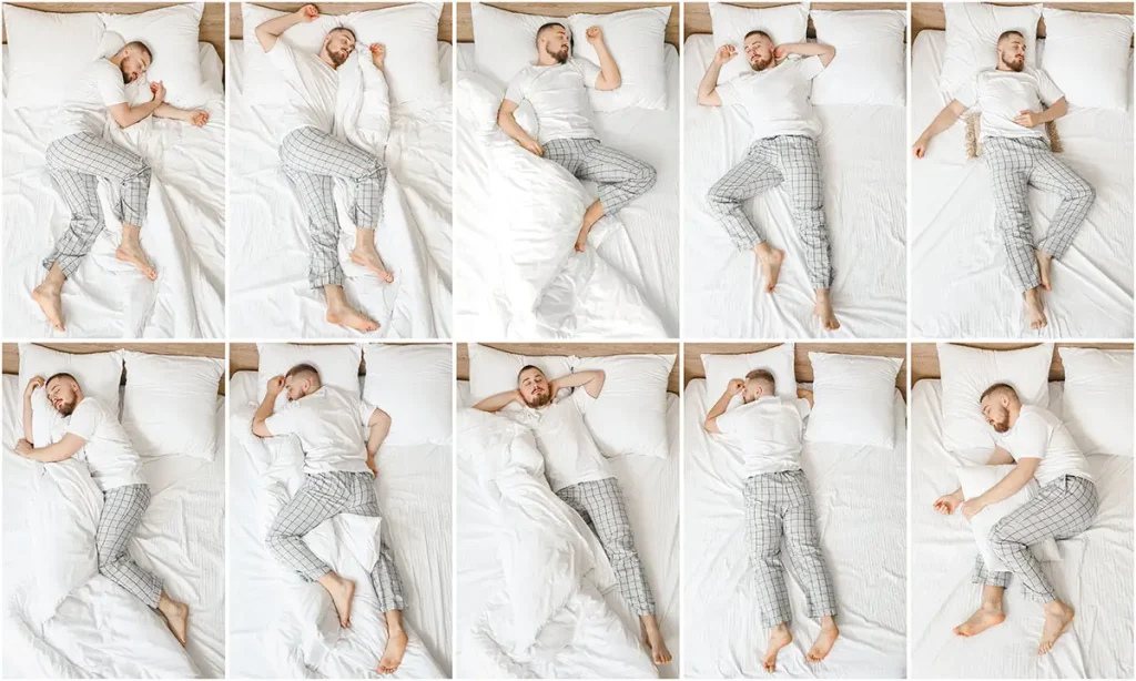 posizione del sonno su materasso